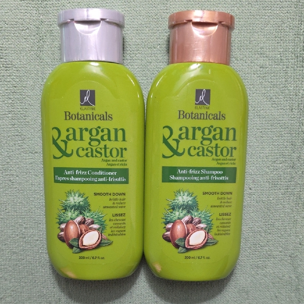 Avon Botanicals Argan & Castor Anti-Frizz Shampoo & Conditioner Duo